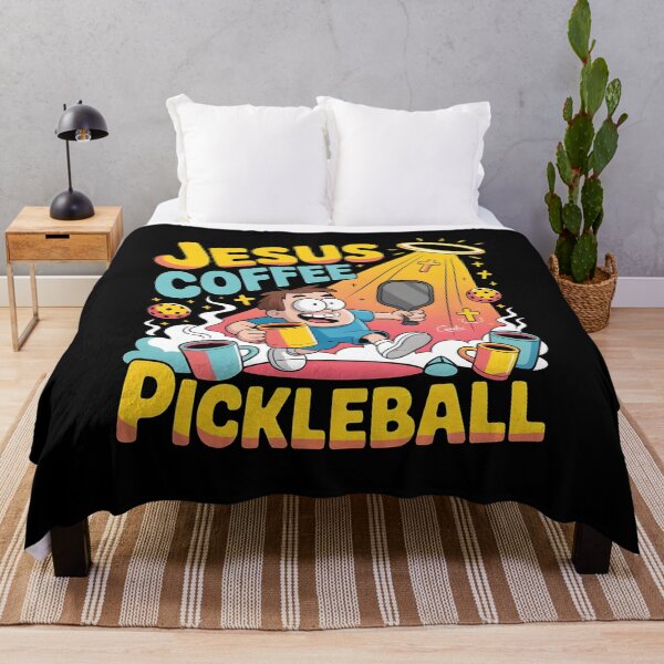 Item preview, Jesus Coffee Pickleball Coffee and Sports Graphic for Christian Design Fans designed and sold by Redgiant87x.