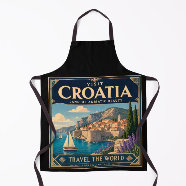 Item preview, Croatia Vintage Travel Poster Art designed and sold by amithc.