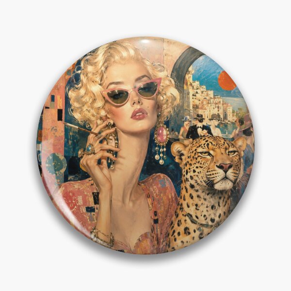 Item preview, A woman and a leopard. designed and sold by Natalia-Vlad.
