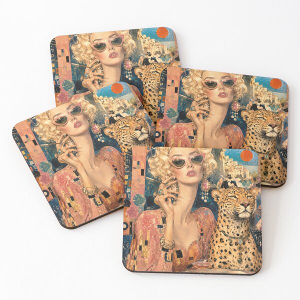 Item preview, A woman and a leopard. designed and sold by Natalia-Vlad.