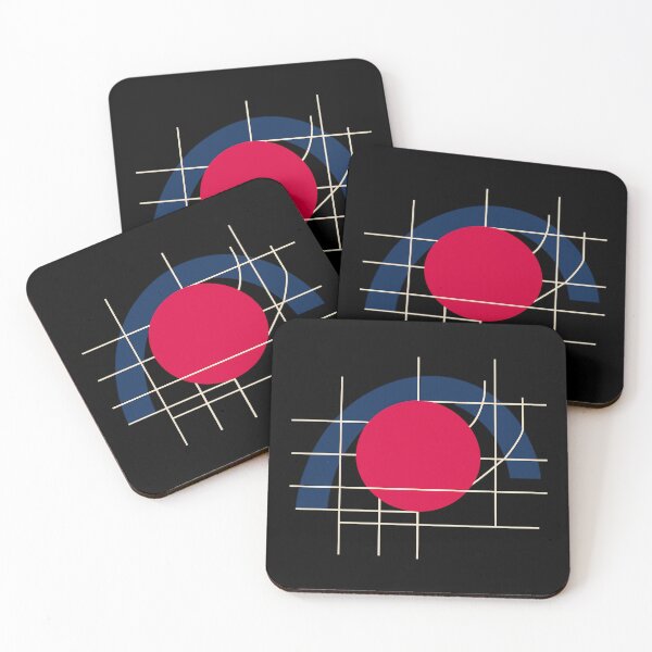 Item preview, Crimson Red and Navy Blue Abstract designed and sold by krish-prints.
