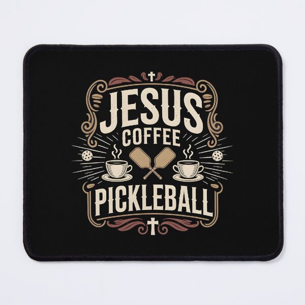 Item preview, Jesus Coffee Pickleball Religious Humor Shirt for Coffee Lovers and Athletes designed and sold by Redgiant87x.