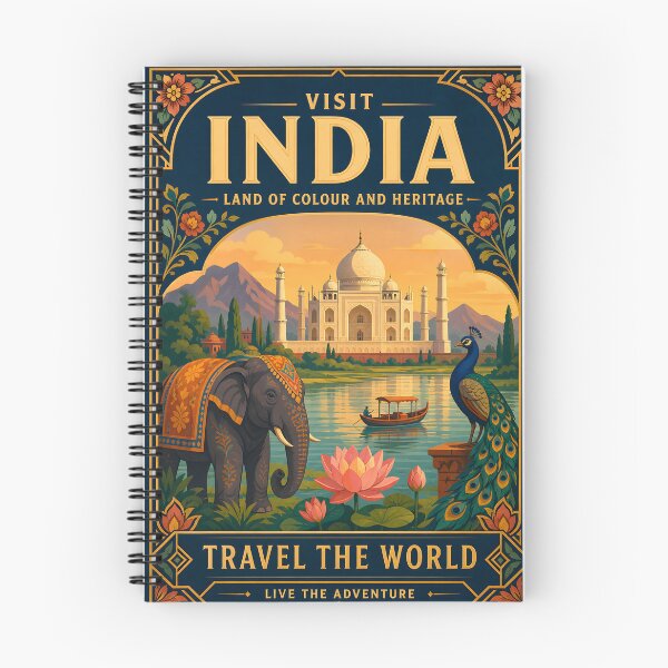 Item preview, India Vintage Travel Poster Print designed and sold by amithc.