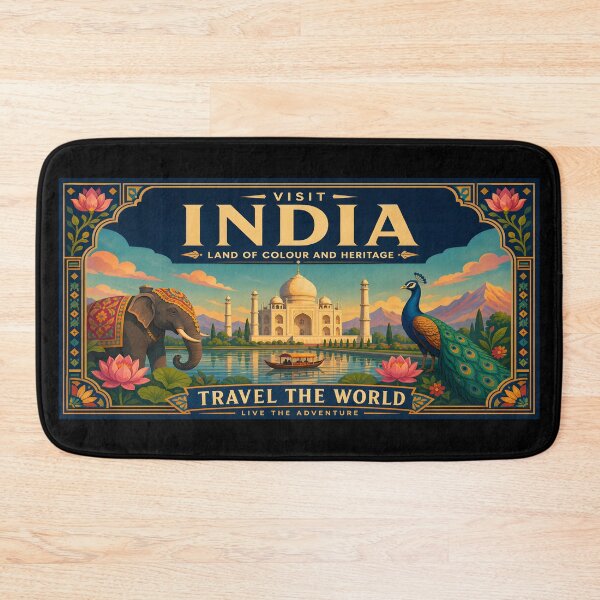 Item preview, India Vintage Travel Poster Print designed and sold by amithc.