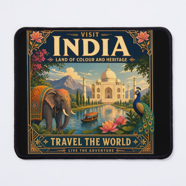 Item preview, India Vintage Travel Poster Print designed and sold by amithc.