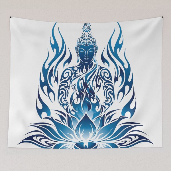 Item preview, Zen Master Blooming in Burning Lotus designed and sold by WebHorizons.