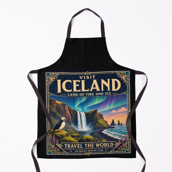 Item preview, Iceland Vintage Travel Poster Art designed and sold by amithc.