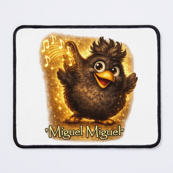 Item preview, Miguel Miguel Funny Meme Black Bird Singing Vintage Gold designed and sold by ZortexEG.