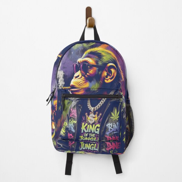 Item preview, King of the Jungle Monkey | Psychedelic Smoking Cigar Graffiti Street Art designed and sold by bewitchedcuties.