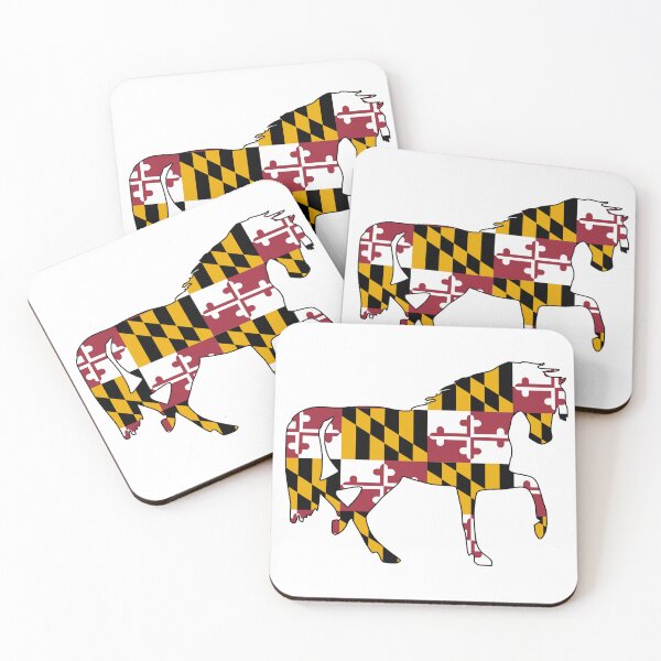 Item preview, Maryland State Flag on a Trotting Horse designed and sold by TracyandAvaCreatons.