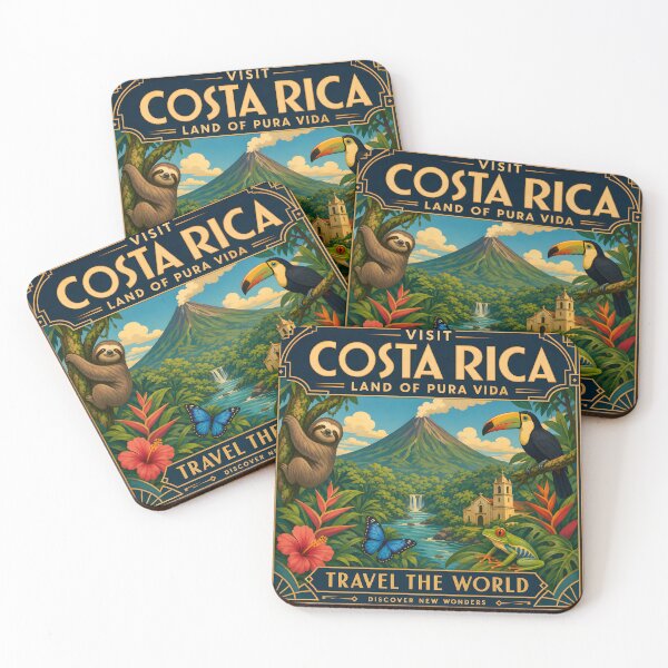 Item preview, Vintage Costa Rica Wildlife Travel Poster designed and sold by amithc.