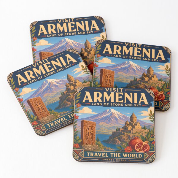 Item preview, Visit Armenia - Vintage Travel Poster designed and sold by amithc.