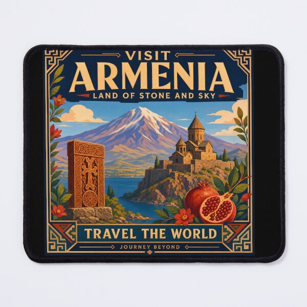 Item preview, Visit Armenia - Vintage Travel Poster designed and sold by amithc.