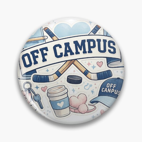 Item preview, Off Campus Hockey Romance Aesthetic Sticker Design designed and sold by LatestDesign95.