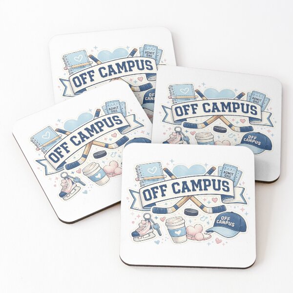 Item preview, Off Campus Hockey Romance Aesthetic Sticker Design designed and sold by LatestDesign95.