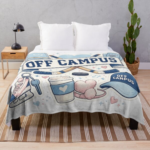 Item preview, Off Campus Hockey Romance Aesthetic Sticker Design designed and sold by LatestDesign95.