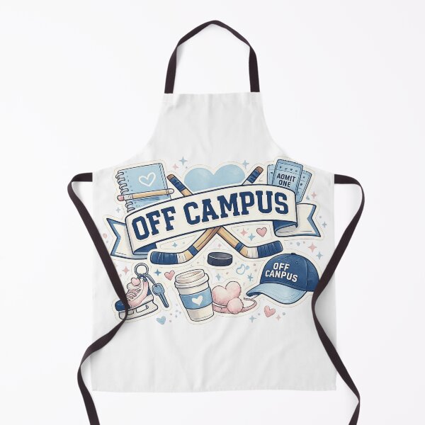 Item preview, Off Campus Hockey Romance Aesthetic Sticker Design designed and sold by LatestDesign95.