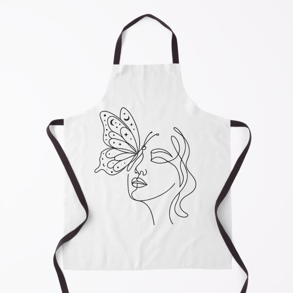 Item preview, Minimalist Butterfly Face Line Art designed and sold by krish-prints.