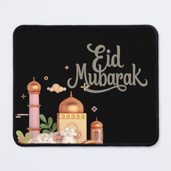 Item preview, Festive Islamic Eid Mubarak Greeting Design designed and sold by BarakahCrafts.
