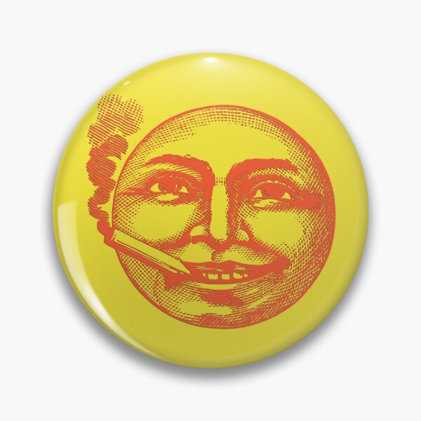 Item preview, Weird Vintage Smoking Smiling Face Orange Yellow designed and sold by TackyTime.