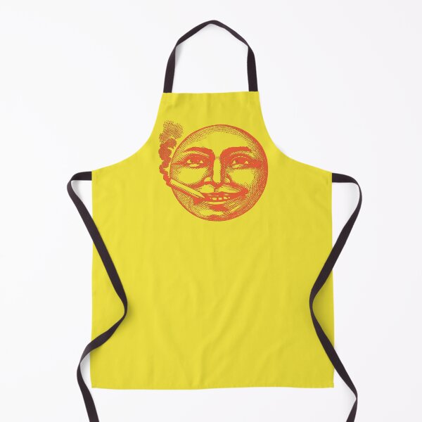 Item preview, Weird Vintage Smoking Smiling Face Orange Yellow designed and sold by TackyTime.