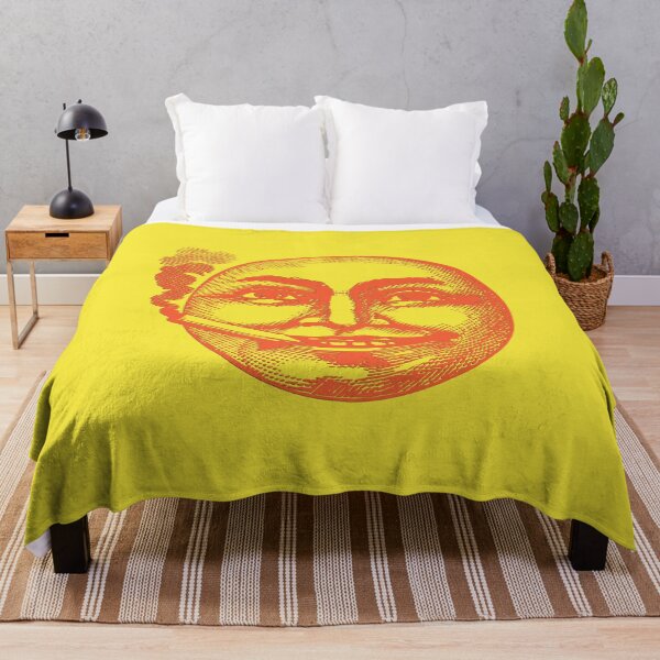 Item preview, Weird Vintage Smoking Smiling Face Orange Yellow designed and sold by TackyTime.