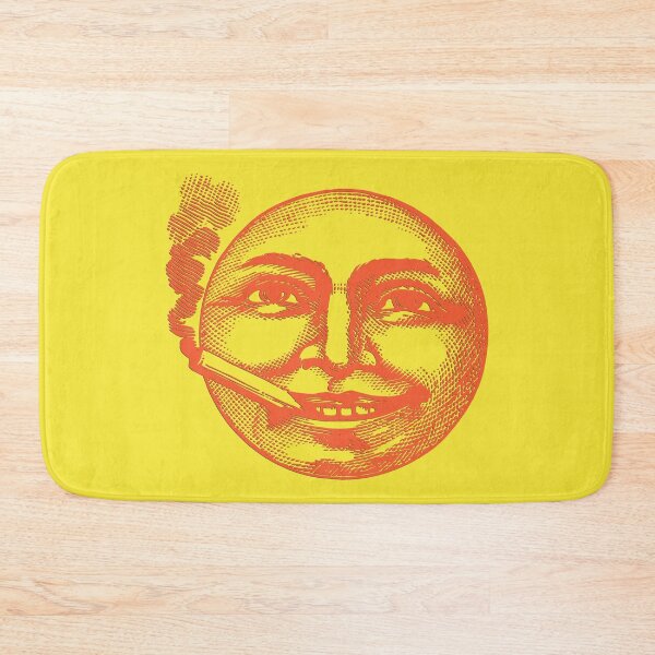 Item preview, Weird Vintage Smoking Smiling Face Orange Yellow designed and sold by TackyTime.