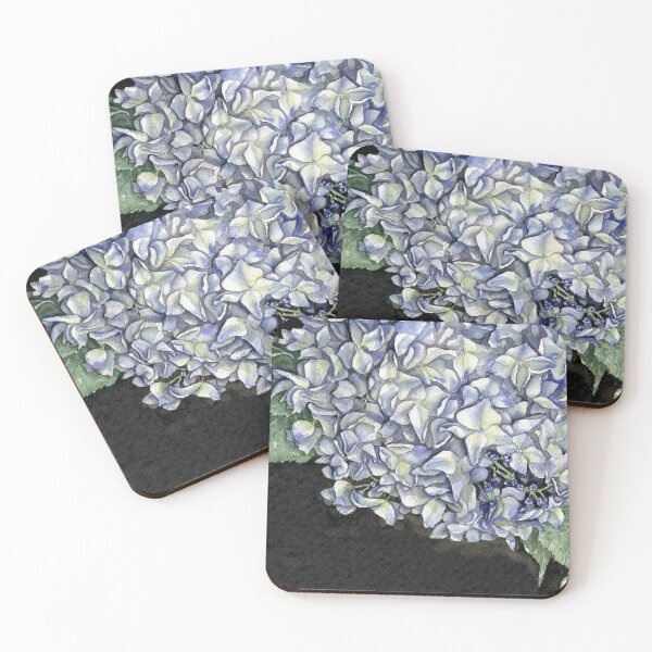 Item preview, Blue hortensia in the darkness  designed and sold by artTiana.