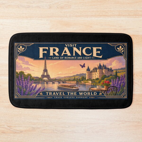 Item preview, France Vintage Travel Poster Art designed and sold by amithc.