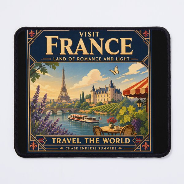 Item preview, France Vintage Travel Poster Art designed and sold by amithc.