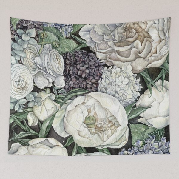 Item preview, Flowers in the darkness 1 portrait designed and sold by artTiana.