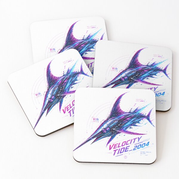 Item preview, Velocity Tide 2004 Cyber Marlin – Neon Biomechanical Swordfish Design designed and sold by FusiTink.