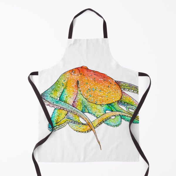 Item preview, Vibrant watercolour rainbow Octopus designed and sold by Moana Matron Designs.
