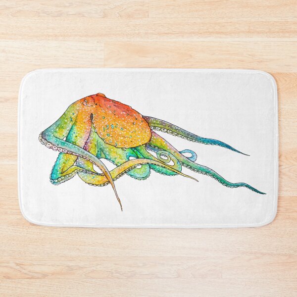 Item preview,  Vibrant watercolour rainbow Octopus designed and sold by Moana Matron Designs.