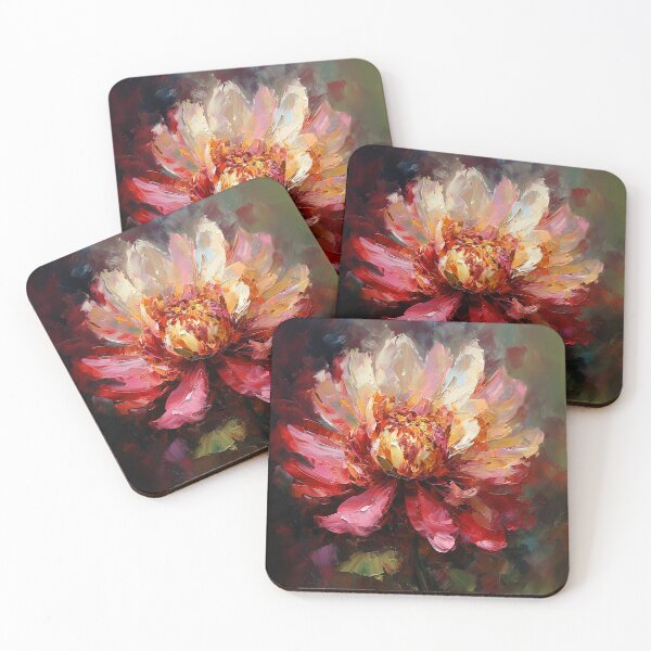 Item preview, Impressionism-Style Magenta-Pink Floral Digital Oil Painting designed and sold by DEC02.