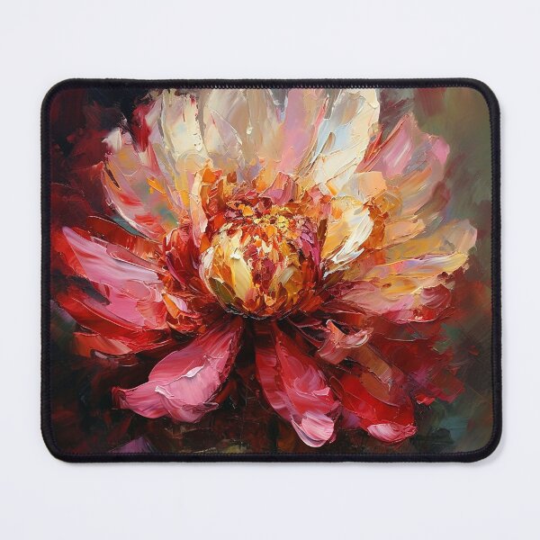 Item preview, Impressionism-Style Magenta-Pink Floral Digital Oil Painting designed and sold by DEC02.