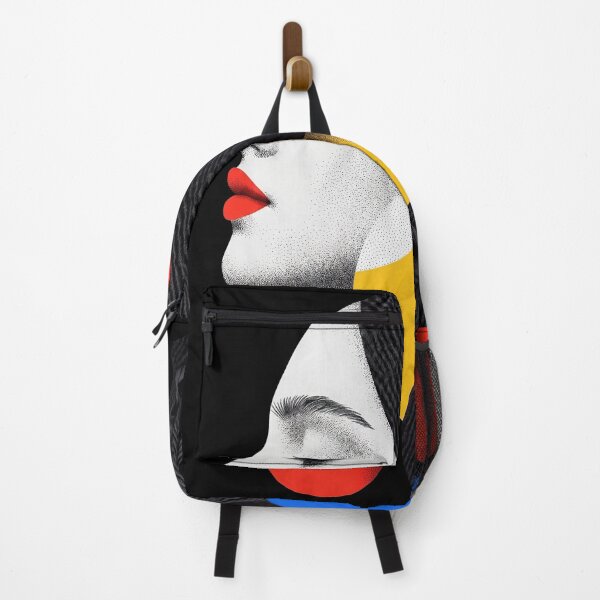 Item preview, Abstract Female Profile with Geometric Color Shapes designed and sold by Stotee.