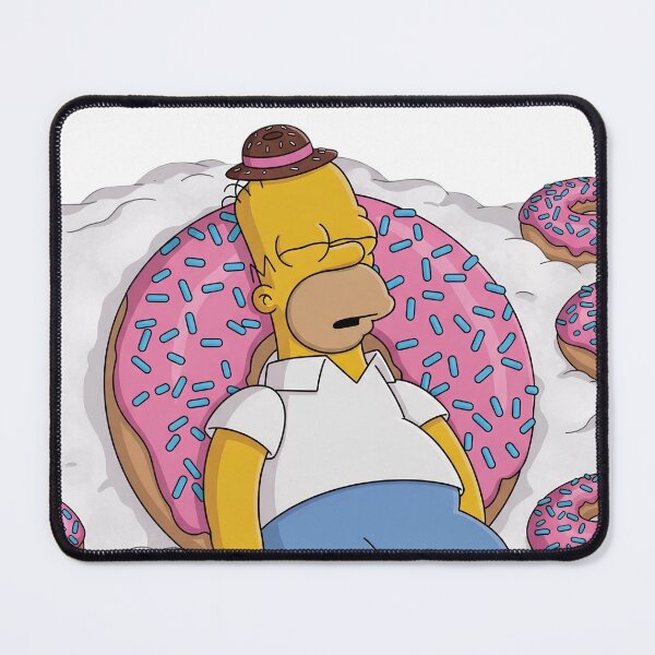 Item preview, Homer Simpson Sleeping in Donut Heaven Cartoon designed and sold by DohLab.