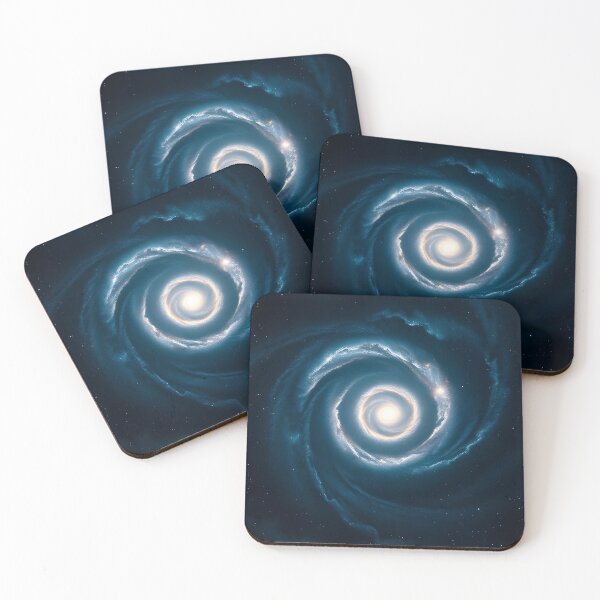 Item preview, Blue Spiral Galaxy Top View designed and sold by MAWOdesign.