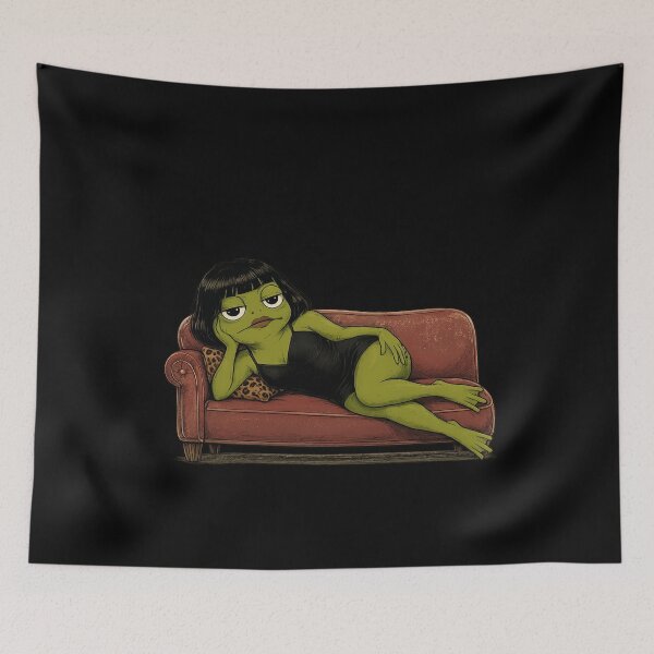 Item preview, Funny Frog Bob Haircut Meme Funny Frog designed and sold by super-think.