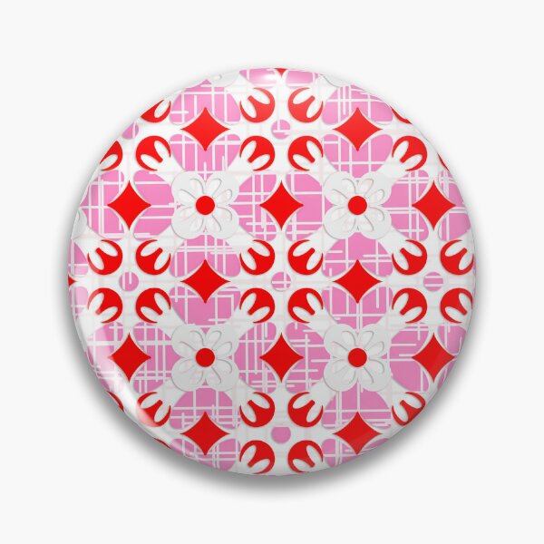 Item preview, Mid Century Modern Retro Geometrical Abstract Pink Pattern designed and sold by Clara Fruggeri.