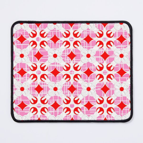 Item preview, Mid Century Modern Retro Geometrical Abstract Pink Pattern designed and sold by Clara Fruggeri.