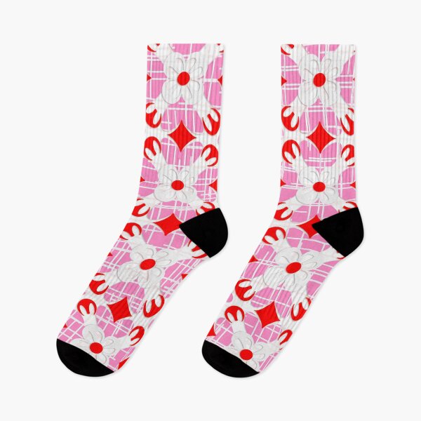 Item preview, Mid Century Modern Retro Geometrical Abstract Pink Pattern designed and sold by Clara Fruggeri.