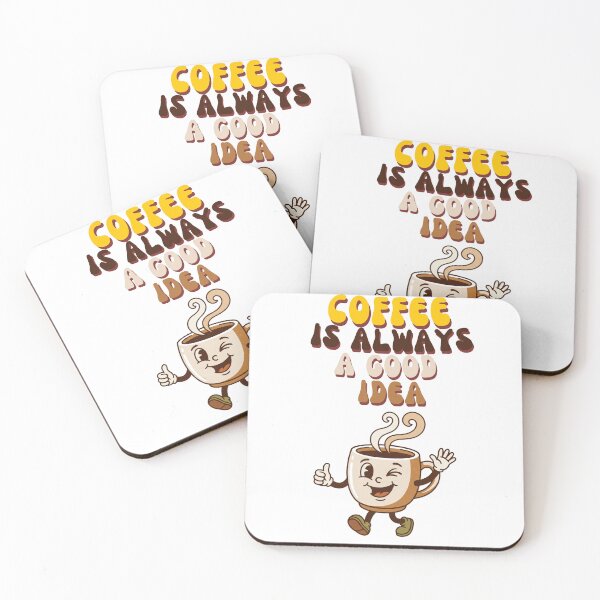 Item preview, Coffee Is Always A Good Idea - Retro Coffee Mug Character Art designed and sold by InfiniteOrbit.