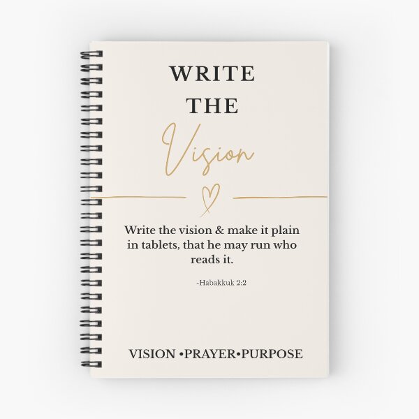Item preview, Write The Vision Journal | Habakkuk 2:2 Christian Notebook | Faith Prayer Journal | Vision Board Planner | Inspirational Bible Verse Gift designed and sold by 4TuneytGodlyDesigns.