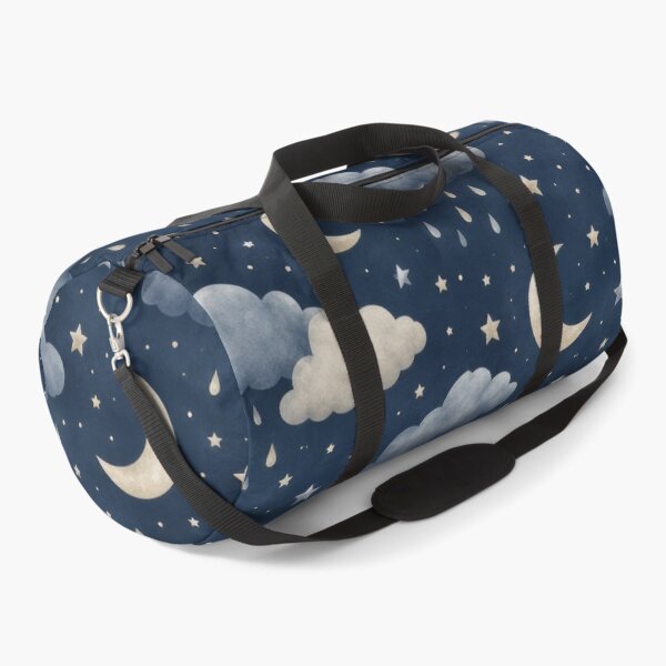 Item preview, Sleepy Rain Clouds And Moon Night Pattern designed and sold by ArtComixHaven.
