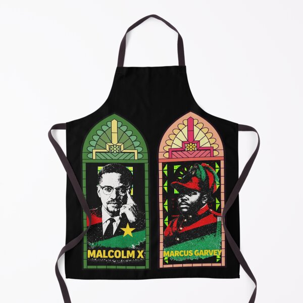 Item preview, Malcolm X and Marcus Garvey Pan African stained glass art | Black History designed and sold by Youngkev-arts.