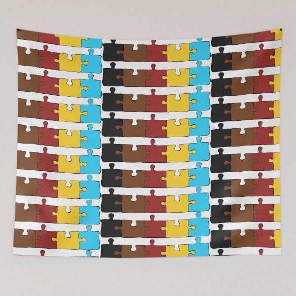 Item preview, Polygender Puzzle Pieces Pride Flag designed and sold by HarveyHandcraftsandDesigns.