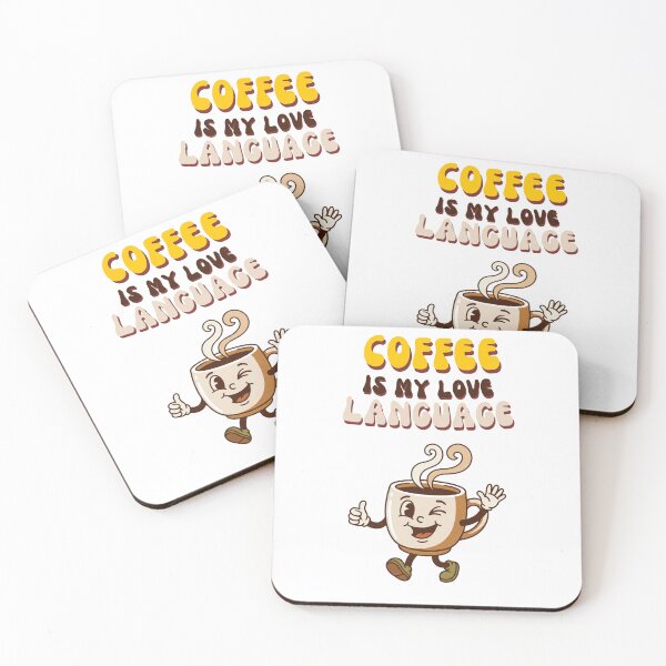 Item preview, Coffee Is My Love Language - Retro Coffee Mug Character Art designed and sold by InfiniteOrbit.