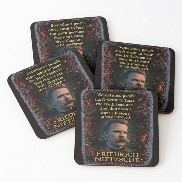 Item preview, Friedrich Nietzsche Truth Quote | Dark Philosophy Design designed and sold by Alchemy Forge.